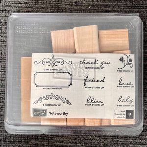 Stampin' Up! Noteworthy Unmounted Stamp Set